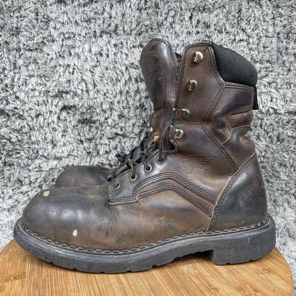 Red Wing Steel Toe Leather Work Boots Men's 10 D Waterproof 4435 - Picture 2 of 9